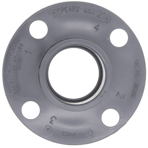 S854030 Spears S854030 3" PVC Sch. 80 Van Stone Flange (Socket x Solid Ring)