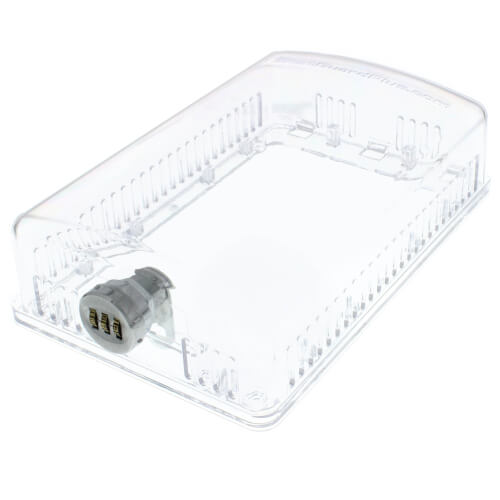 SGP201401CL StatGuardPlus SGP201401CL Clear Keyless Combination Lock Thermostat Guard Cover