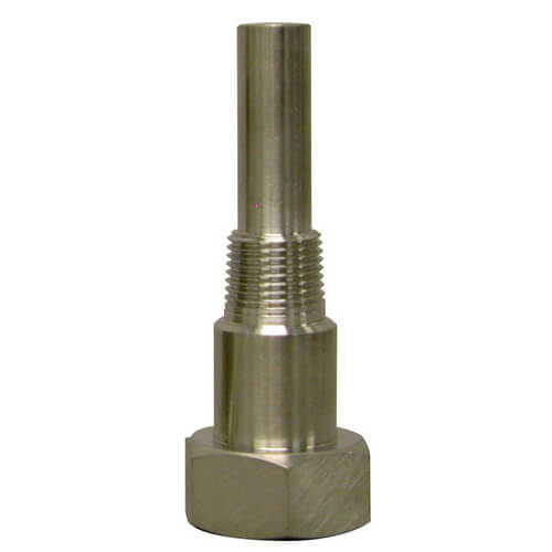 Winters TSW65LF Lead-Free Brass Thermowell For TSW174, 1/2" NPT