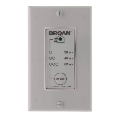 VB60W Broan VB60W Wall Control w/ Timer for ERV and HRV Units