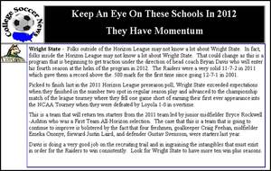 Story 2012 program on the rise
