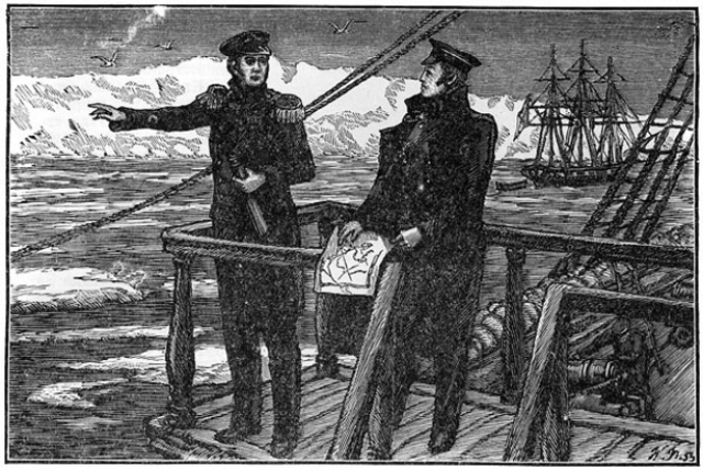 Открытие Антарктиды экспедицией Ф.Ф. Беллинсгаузена и М.П. Лазарева.