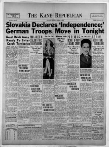Slovaks Declare Independence