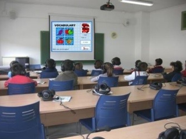 Sala de idiomas año 1960