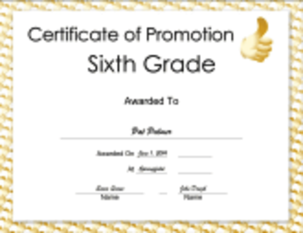6th Grade Promotion