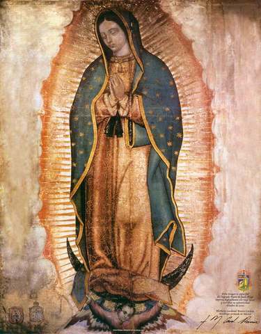Aparición de la virgen de guadalupe.
