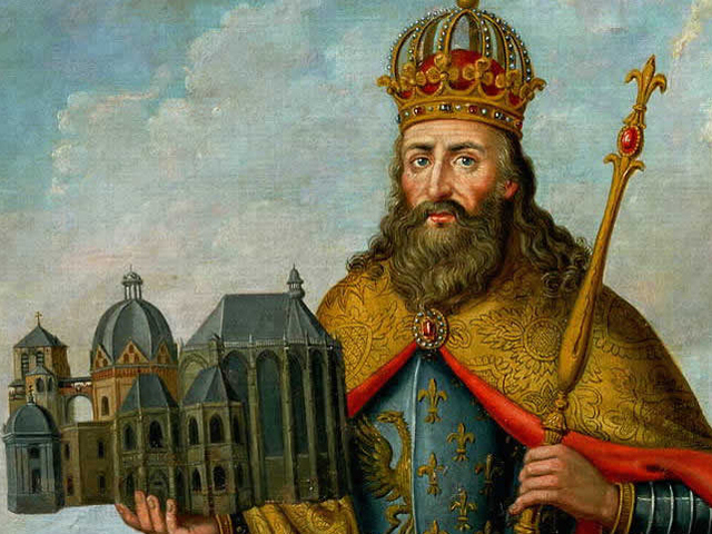 Coronación de Carlomagno y el Imperio Carolingio