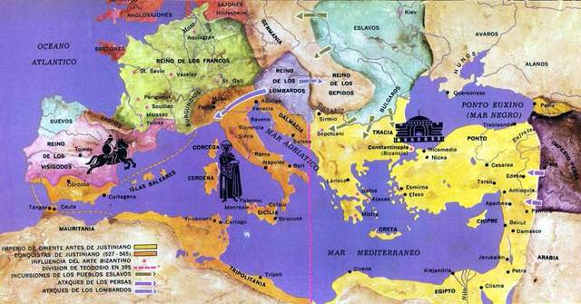 Caída de la Ciudad de Constantinopla, Capital del Imperio Romano de Oriente, en manos de los turcos otomanos. Fin de la Edad Media e inicios de la Edad Contemporánea.