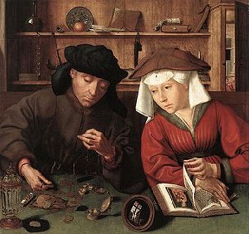 Quentin Matsys, Rahavahetaja ja ta naine (Madalmaad)
