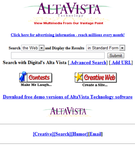 aparicion de altavista