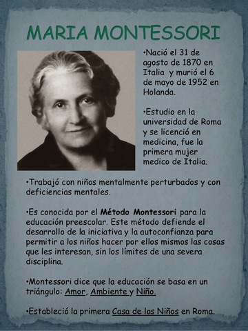 Maria Montessori