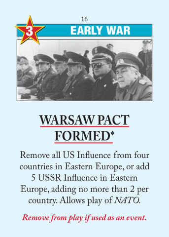 Warsaw pact is formed