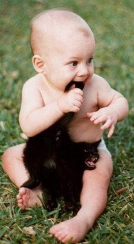 when I was 3 I used to bit the person;I couldn't  scale and I ran by still the house