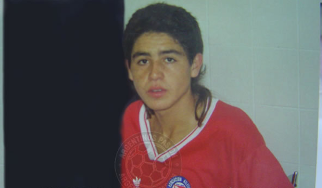 Riquelme debutando en Argentinos Juniors