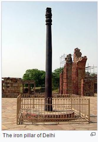 forge welding 310 AD made in Iron pillar of Delhi