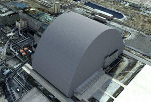 Estimated completion date of the New Safe Confinement Shelter over reactor 4.