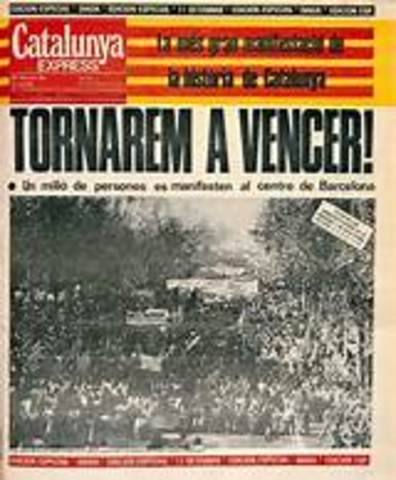 Manifestación Autonomía de Barcelona