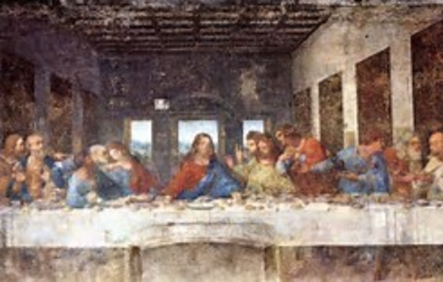 DaVinci paints The Last Supper