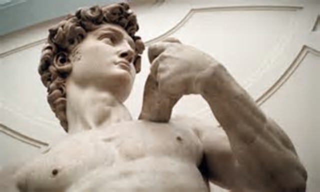 Michelangelo starts The David