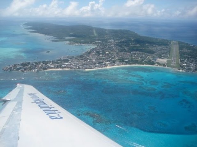 Arrival to san andres