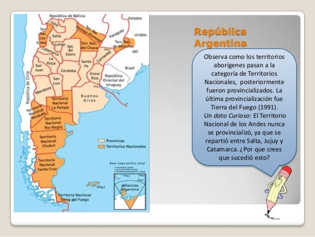 Segunda mitad del Siglo XX (Provincializacion de Territorios nacionales)