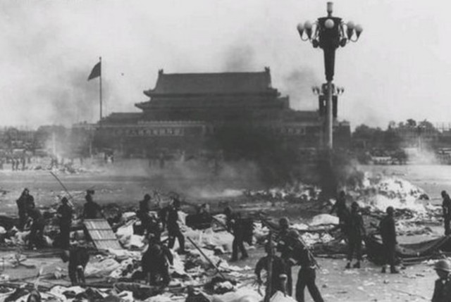 The Tiananmen square massacre