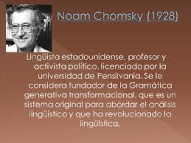 Noam Chomsky (Filadelfia, 7 de diciembre de 1928)