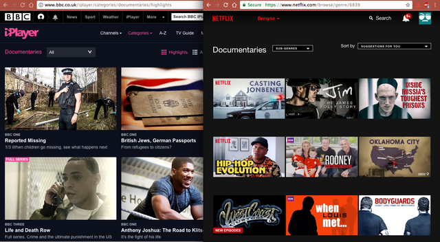 Netflix and BBC iPlayer