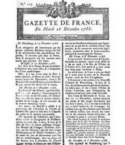 Aparición de los primeros periódicos