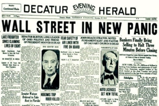 Durante la gran depresión