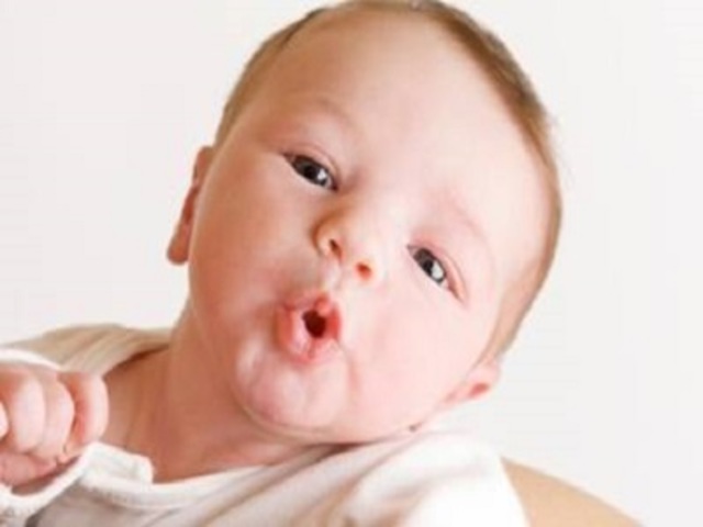 baby can coo and make gurgling sounds