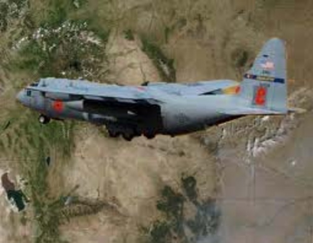 First flight across Rocky Mountains