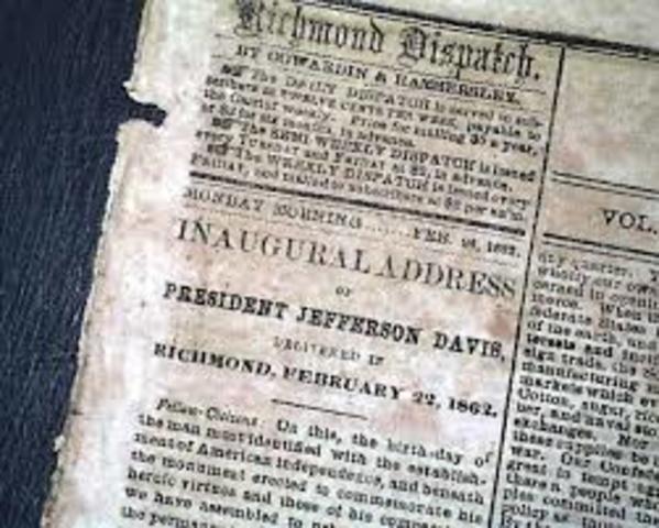 Jefferson Davis inaugural address