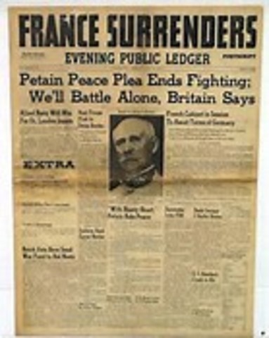 France surrenders to Germany