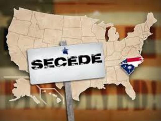 South Carolina secedes from the Union!