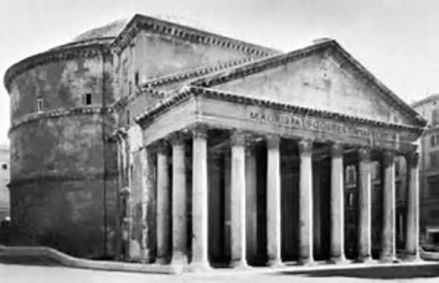 Pantheon constructed by Hadrian