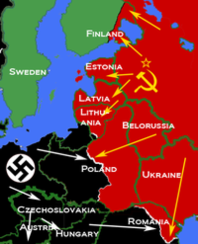 Germany and The Soviet Union Sign The Nazi-Soviet Pact, Dividing Eastern Europe Into Spheres Of Influence.