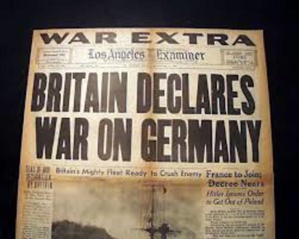 Declare war on Germany.