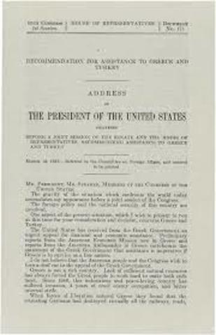 Truman Doctrines March 12,1947