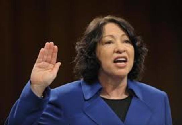 First Hispanic SCOTUS judge - Sonya Sotomayor