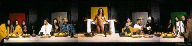 "Yo mama's last supper" by Renee Cox