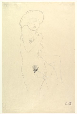 GUSTAV KLIMT « étude de nu&nbsp;»