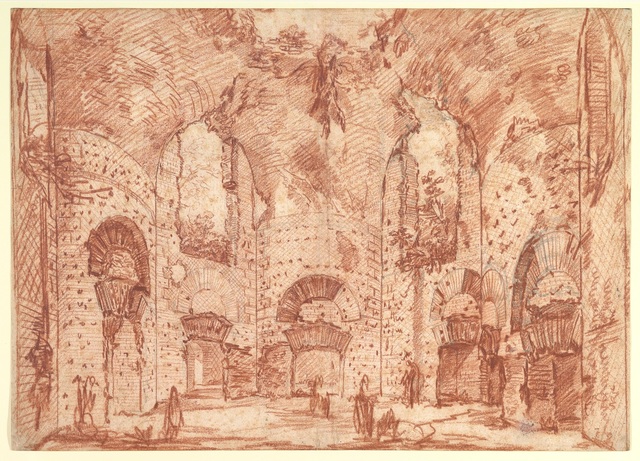 GIOVANNI BATTISTA PIRANESI «Bains de la villa d'Hadrien»