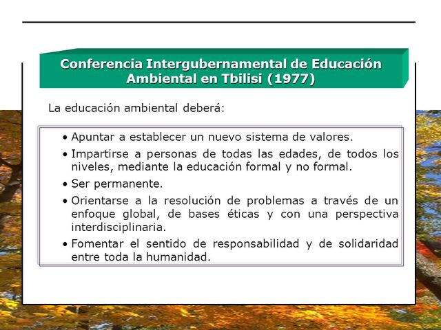 Conferencia Intergubernamental sobre Educación Ambiental