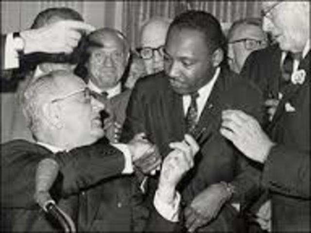 Martin Luther king Jr's civil rights beginning 1950's-1960's