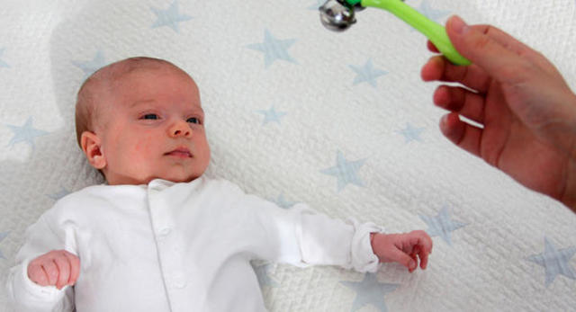 Turns head toward sounds