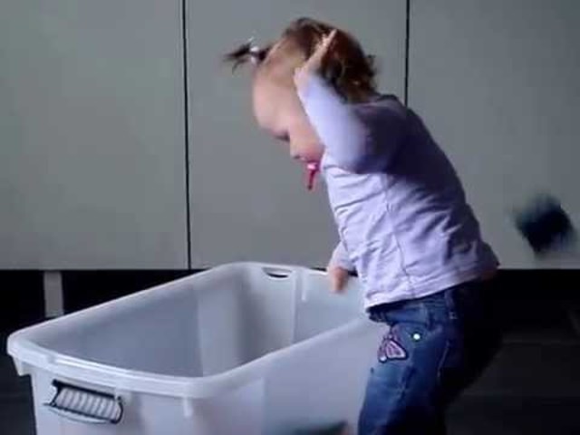 Looks for things she sees you hide