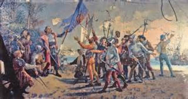 columbus discovers america