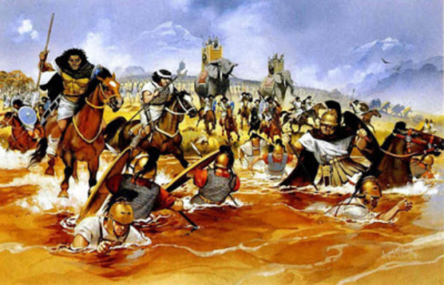 Hannibal invades Italy