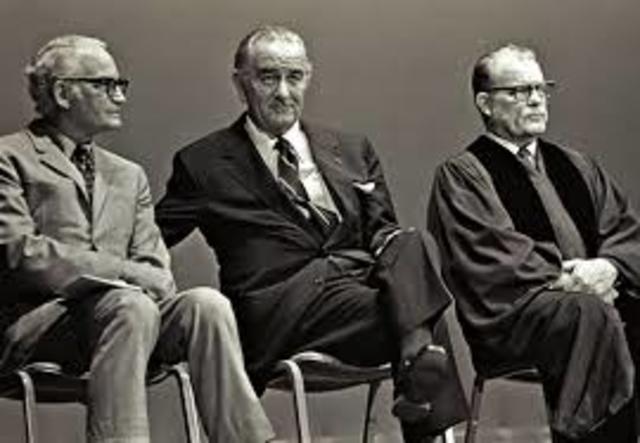 Ascendency of Lyndon Johnson- Barry Goldwater